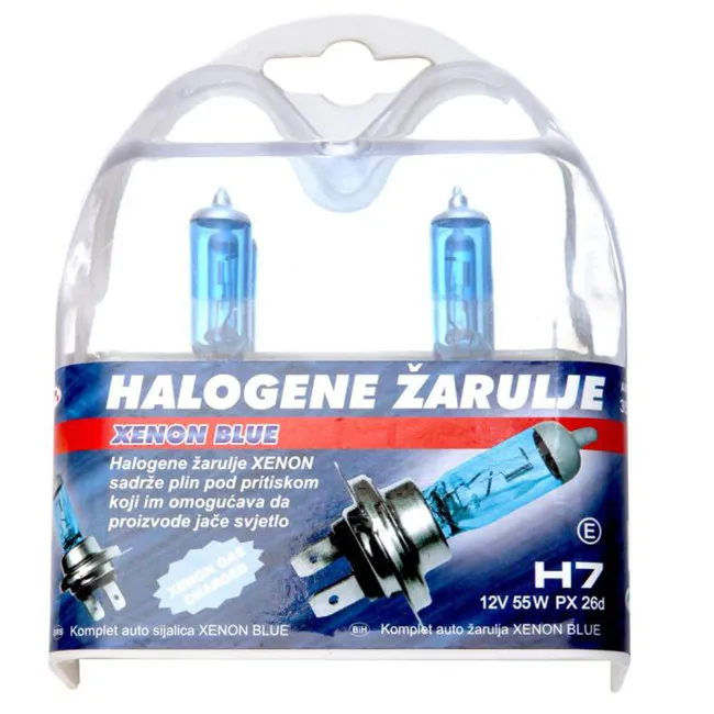 Sijalica 12v h7 55w xenon blue set 2kom mi3 35317