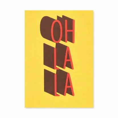 SLIKA OH LA LA 31CM X 41CM