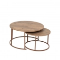 STO KLUBSKI SET BRAON 80X80X50+60X60X45CM