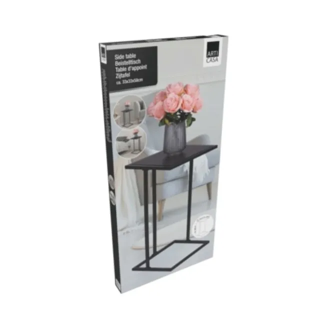 Stočić konzolni crni h58cm