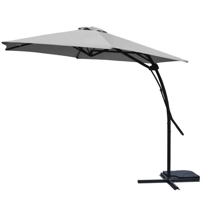 Suncobran push-up fi-3m svetlo sivi