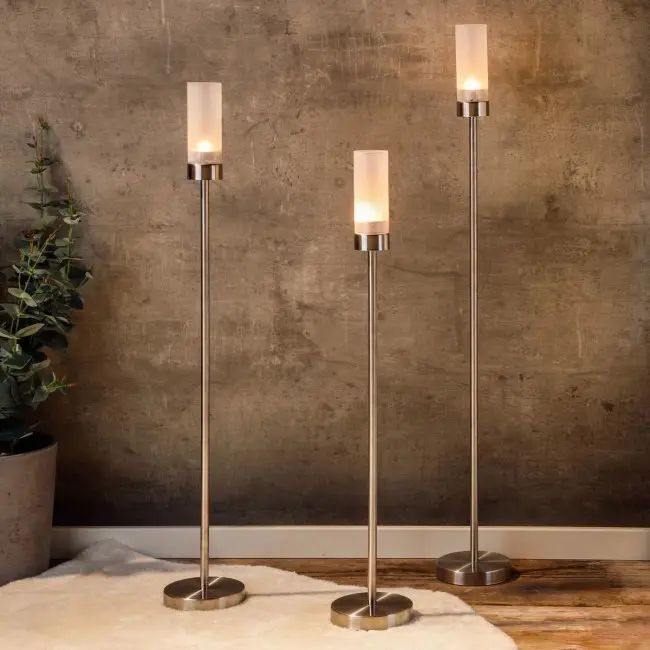 Svećnjak stakleni, 3kom