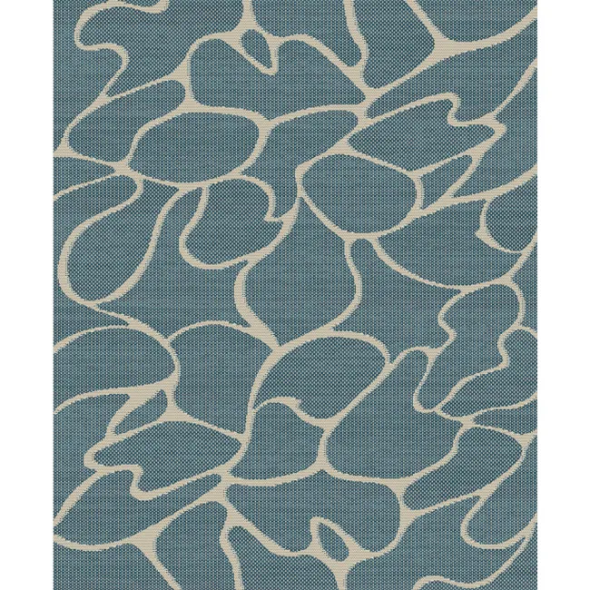 Tepih outdoor slonova kost/srebrno/plavi 160x230cm