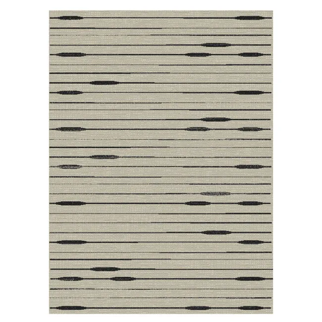 TEPIH SISAL STYLE SREBRNO/CRNI   120X170CM
