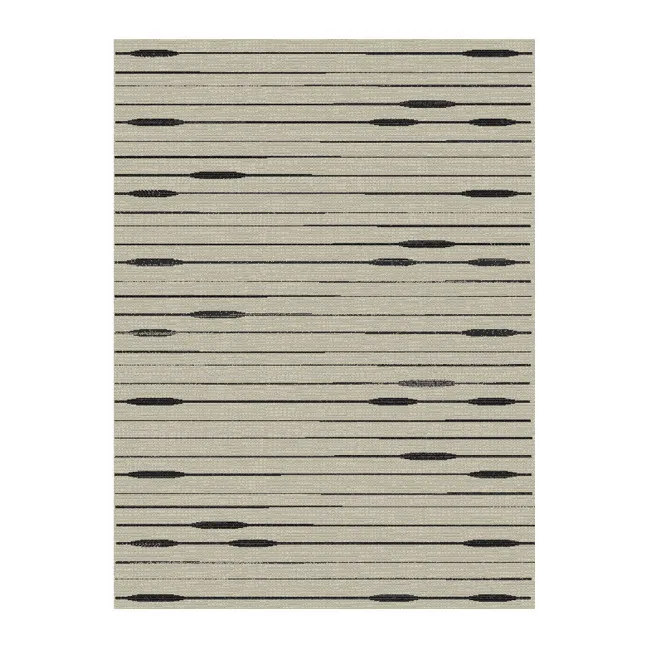 TEPIH SISAL STYLE SREBRNO/CRNI   60X110CM