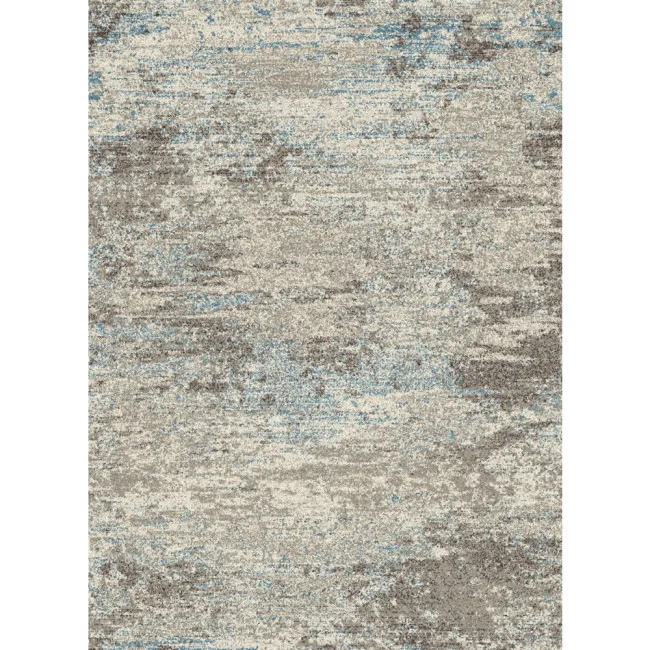Tepih soft curly slonova kost/plavi 160x220cm