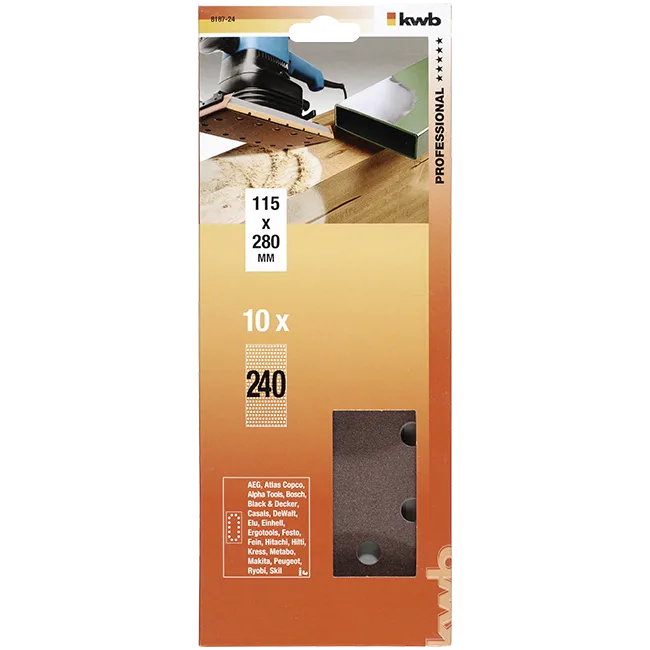 Traka brusna perf.drvo&metal, 115x280m