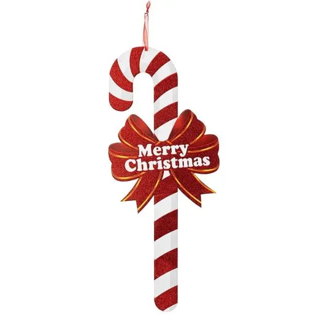 Ukras šećerni štapić crveni h 56 cm