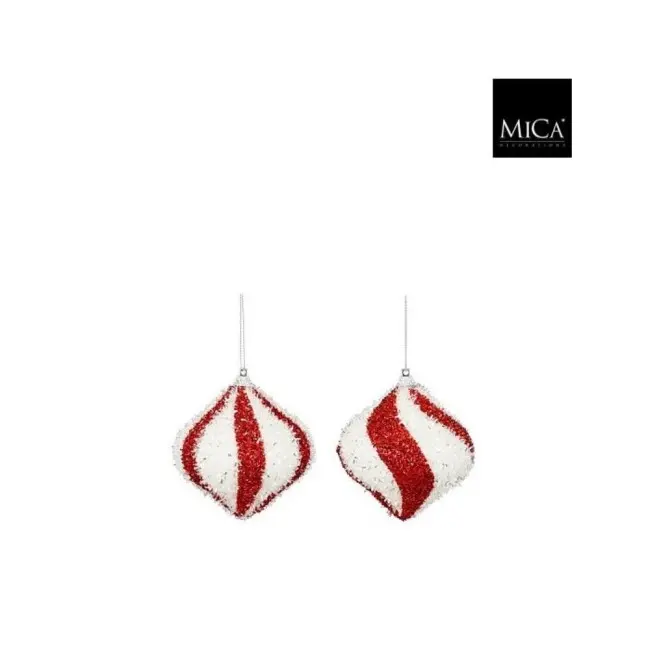 Ukras novogodišnji luk crveno-beli