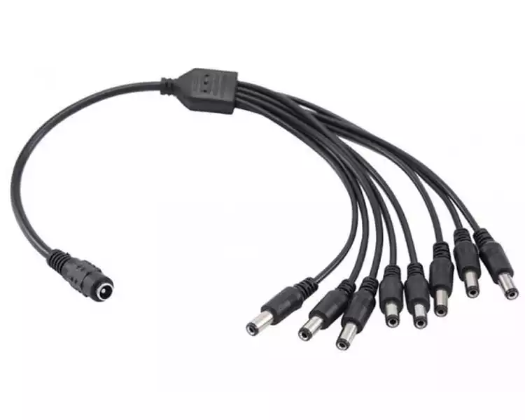 CERBERUS Konektor DC(M) 12V razdelnik 1-8
