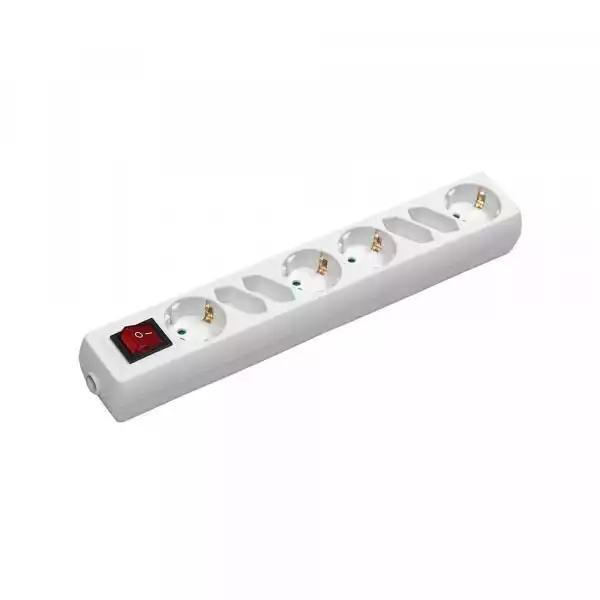 Commel Produžni kabl COMMEL 1.4m, 4+4 utičnice, sklopka, beli ( E...