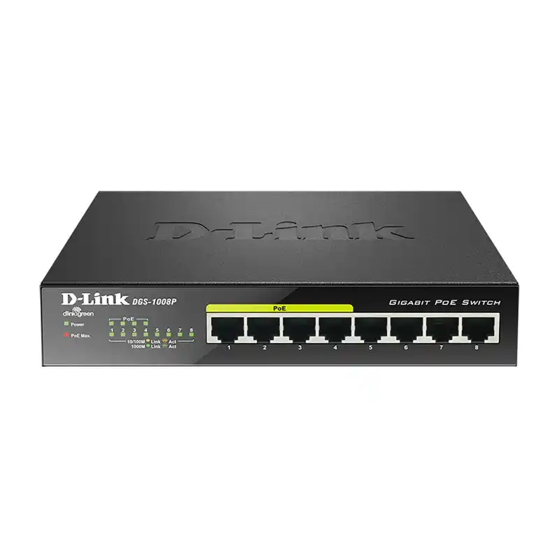 D-Link Switch SOHO Gigabit DGS-1008P POE