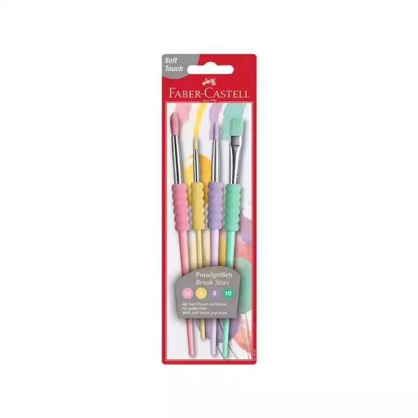 Faber Castell Četkica Faber Castell soft grip set 1/4 pastel 48162...