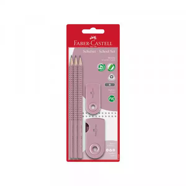 Faber Castell Grafitna olovka FC set polyblister 2 graf. ol pink + ...