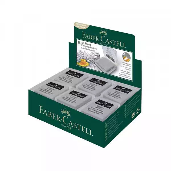 Faber Castell Gumica Faber Castell umetnička gnjeca siva (1/18) 01...