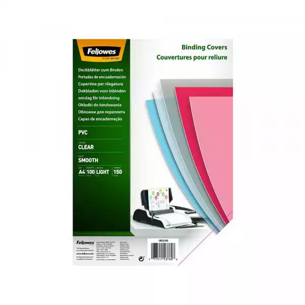Fellowes Folija za koričenje FELLOWES 5376001  PVC A4 150mic provi...