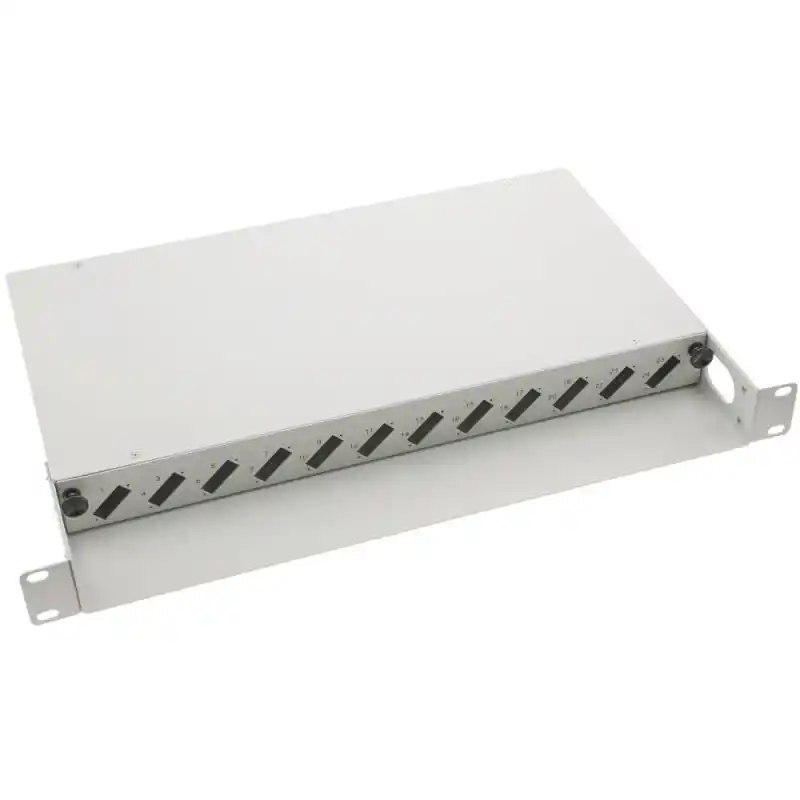 Fiber optički patch panel 19/1U sa 12 duplex slotova za SC duplex/...