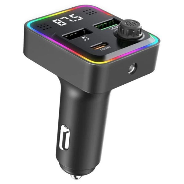 FM Transmiter i punjač Kettz Floyd Bluetooth/2xUSB QC3.0/Type-C PD...