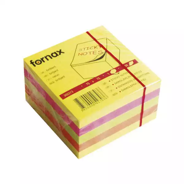 Fornax Kocka samolepljivi listići FORNAX 450 lis, 75x75 NEON 42703...