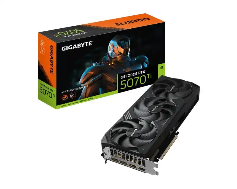 Graficka karta Gigabyte GeForce RTX 5070 Ti WINDFORCE 16G/256bit re...
