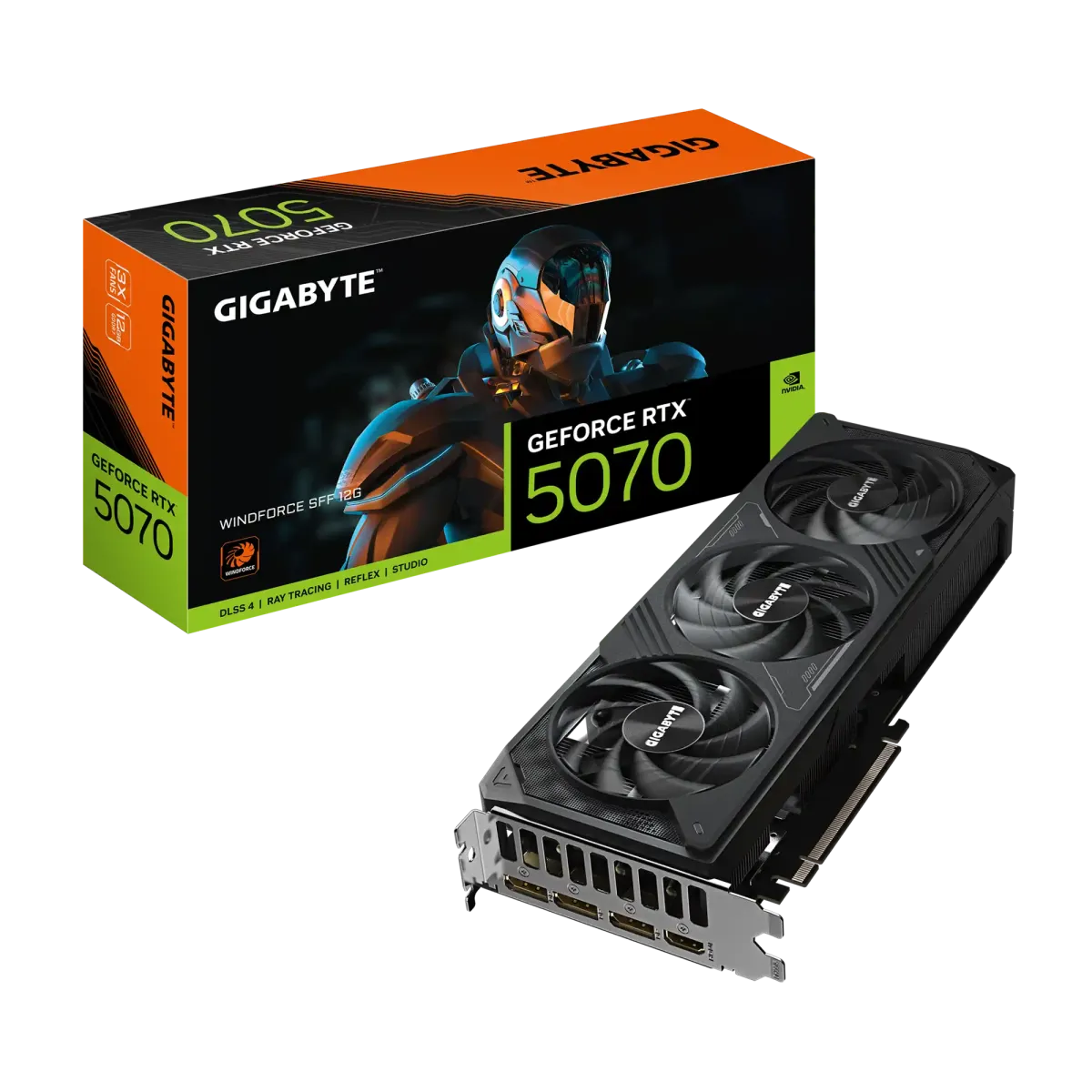 Graficka karta Gigabyte GeForce RTX 5070 Windforce GDDR7 12GB 192bi...