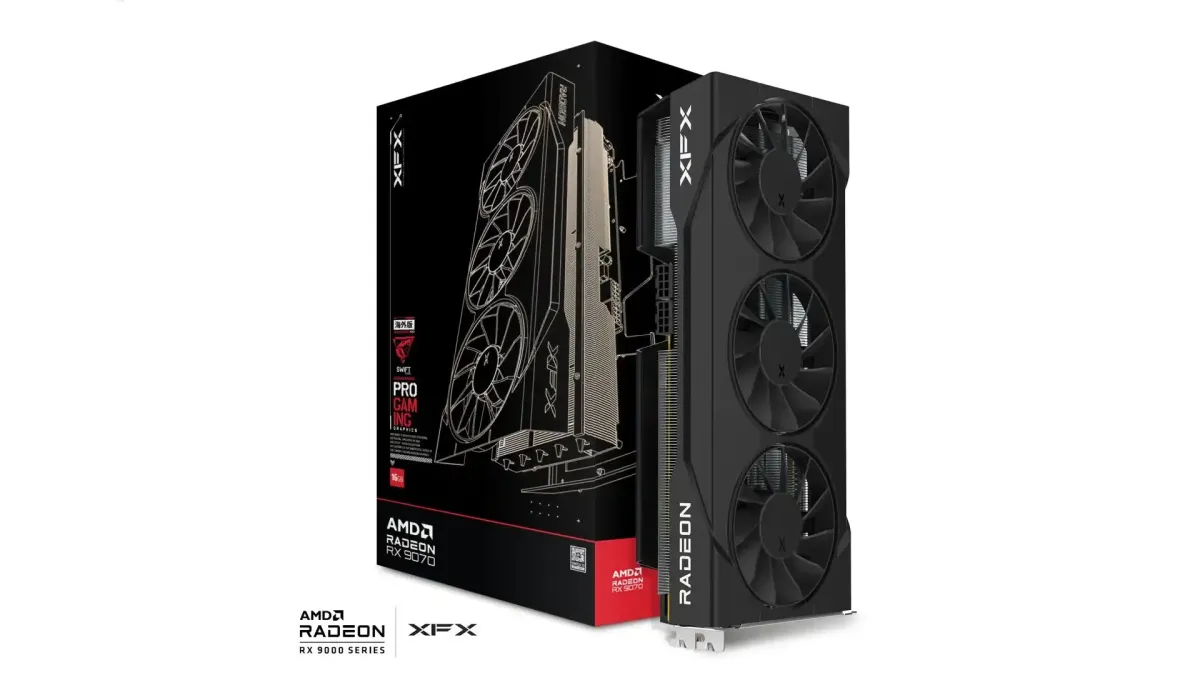Graficka karta XFX Swift AMD Radeon RX-9070 OC Triple fan Gaming GD...