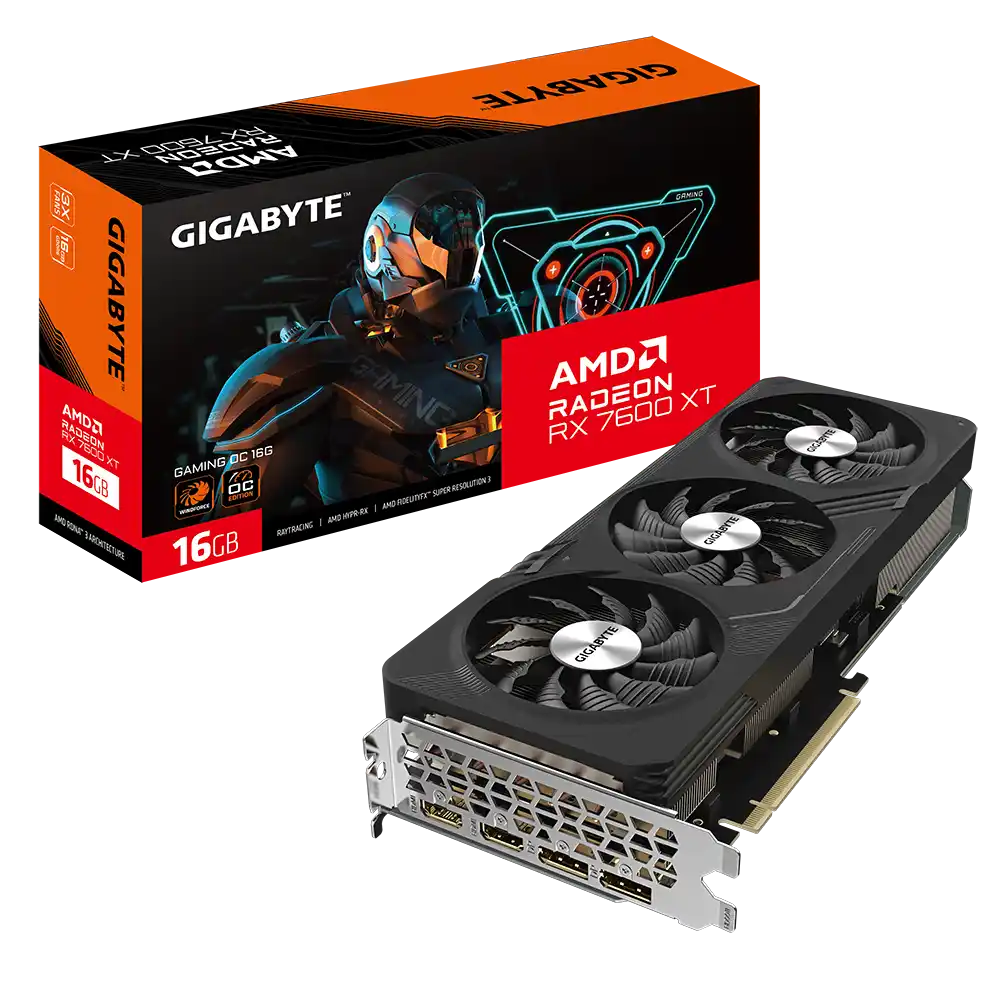 Grafička karta AMD Gigabyte RX 7600 XT GAMING OC 16G GV-R76XTGAMIN...