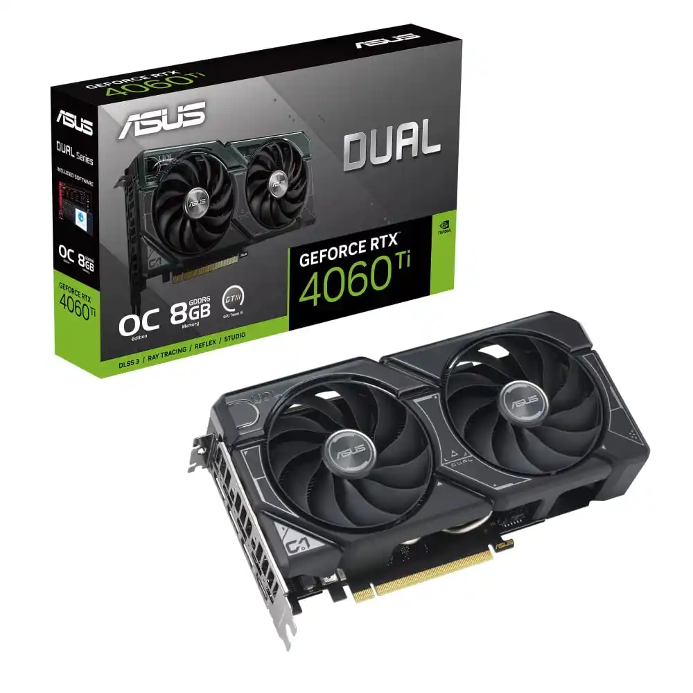 Grafička karta ASUS DUAL-RTX4060TI-O8G NVD8GBGDDR6128bitcrna' ( 'D...