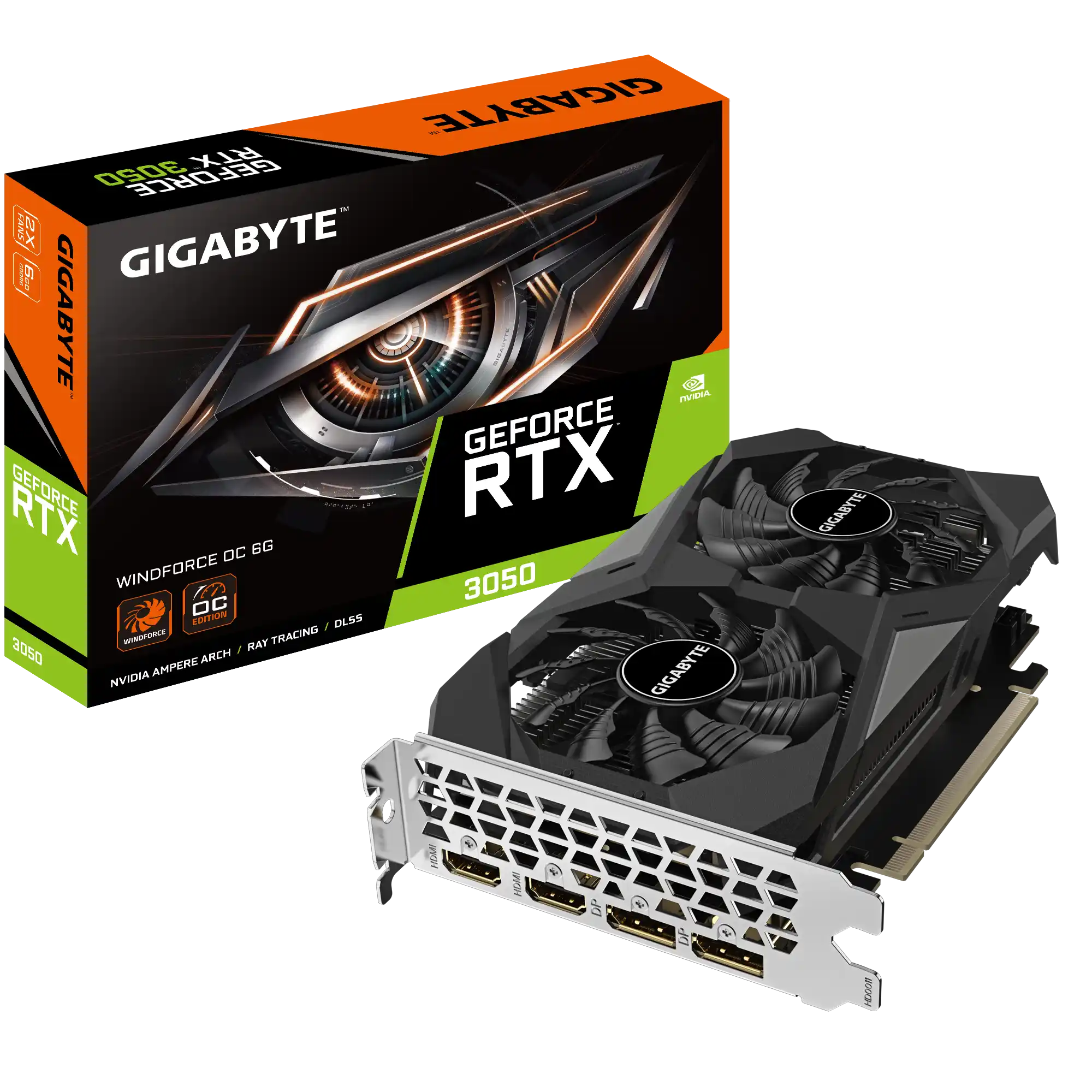 Grafička karta Gigabyte GeForce RTX 3050 WINDFORCE 6GB 128bit DVI/...