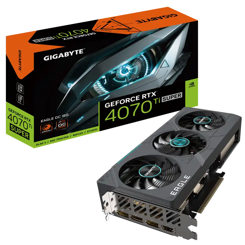 Grafička karta Gigabyte GeForce RTX 4070 Ti Super GV-N407TSEAGLE O...