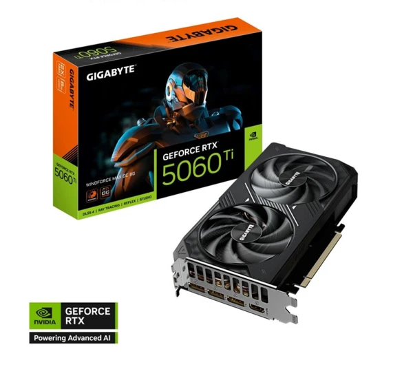 Grafička karta Gigabyte GeForce RTX 5060 TI Windforce OC GV-N506TW...