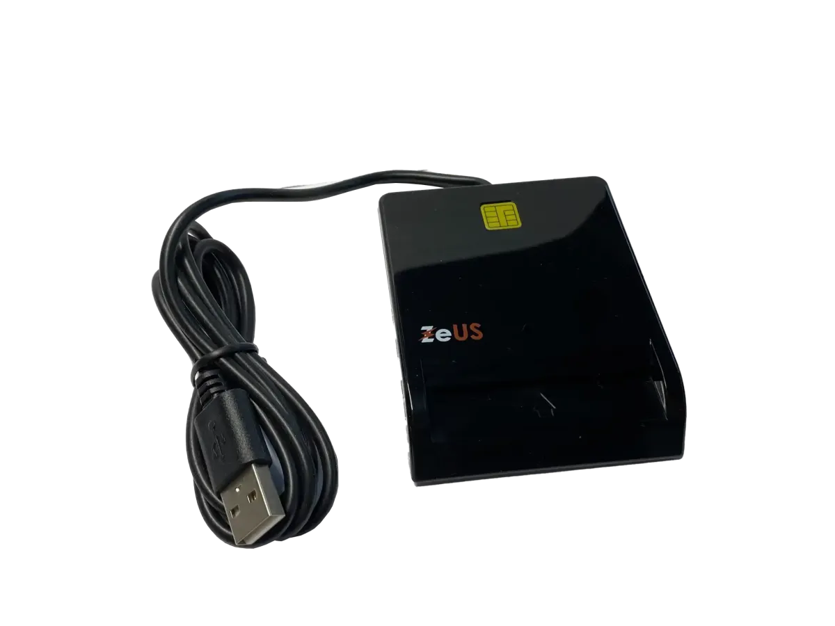 Čitač smart kartica ZeUs CR814 (za biometrijske lične karte), USB
