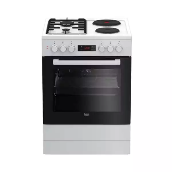 Kombinovanii šporet Beko FSE64320DW širina 60cm/2x strujna ringla...