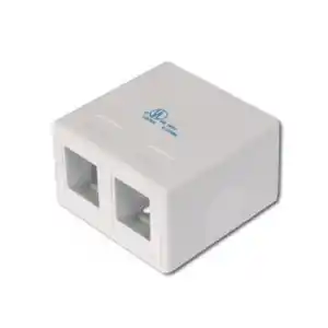 Modul nazidne utičnice prazne 2xRJ45 AT-AG-302A-WH
