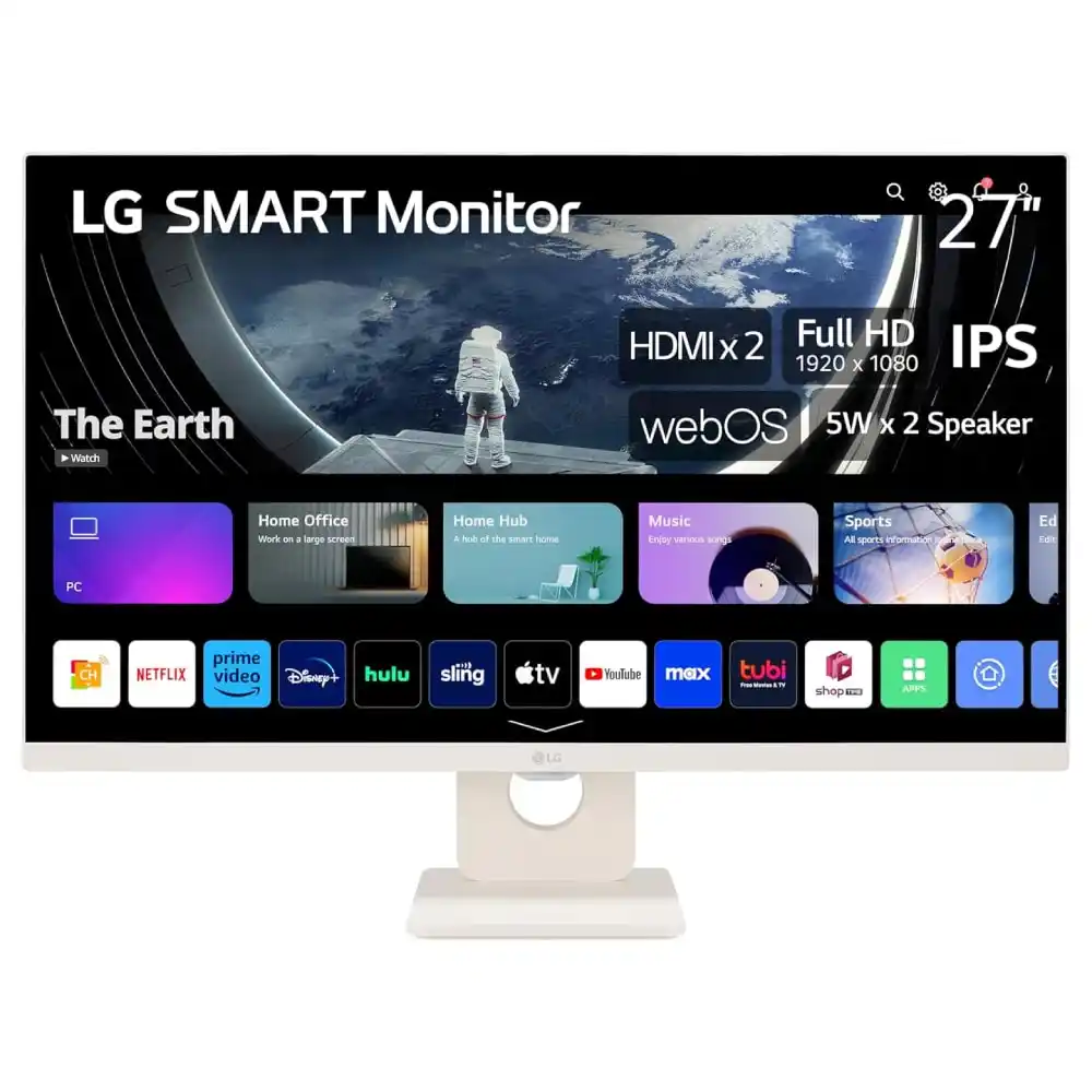 Monitor 27 LG 27SR50F-W SMART 1920x1080/Full HD/14ms/IPS/60Hz/2x HD...