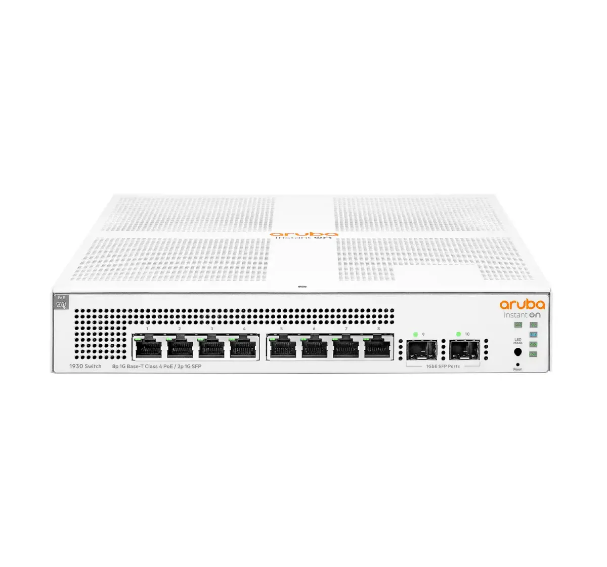 NET HP Aruba IOn 1930 8G Class4 PoE 2SFP 124W Switch JL681A
