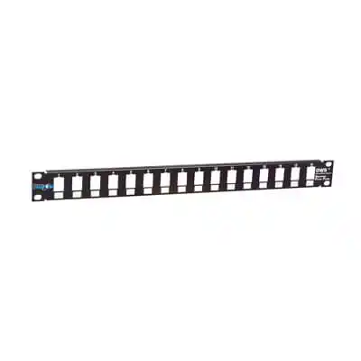 Patch panel 19/1U sa 16 slotova ,bez modula RAL9005 Mirsan MR.19P16...