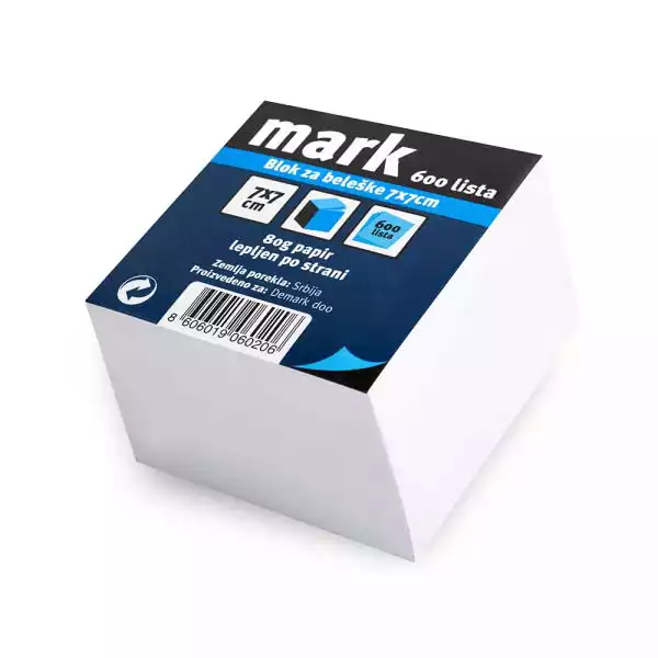 Savpo Blok za beleške 7x7 cm MARK 600 lista,lajmovan  060206 ( B08...