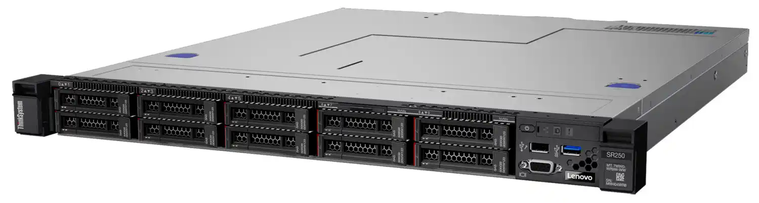 Server Lenovo ThinkSystem SR250 Xeon E-2224 4C/UDIMM 48GB/3.5x4/XCl...