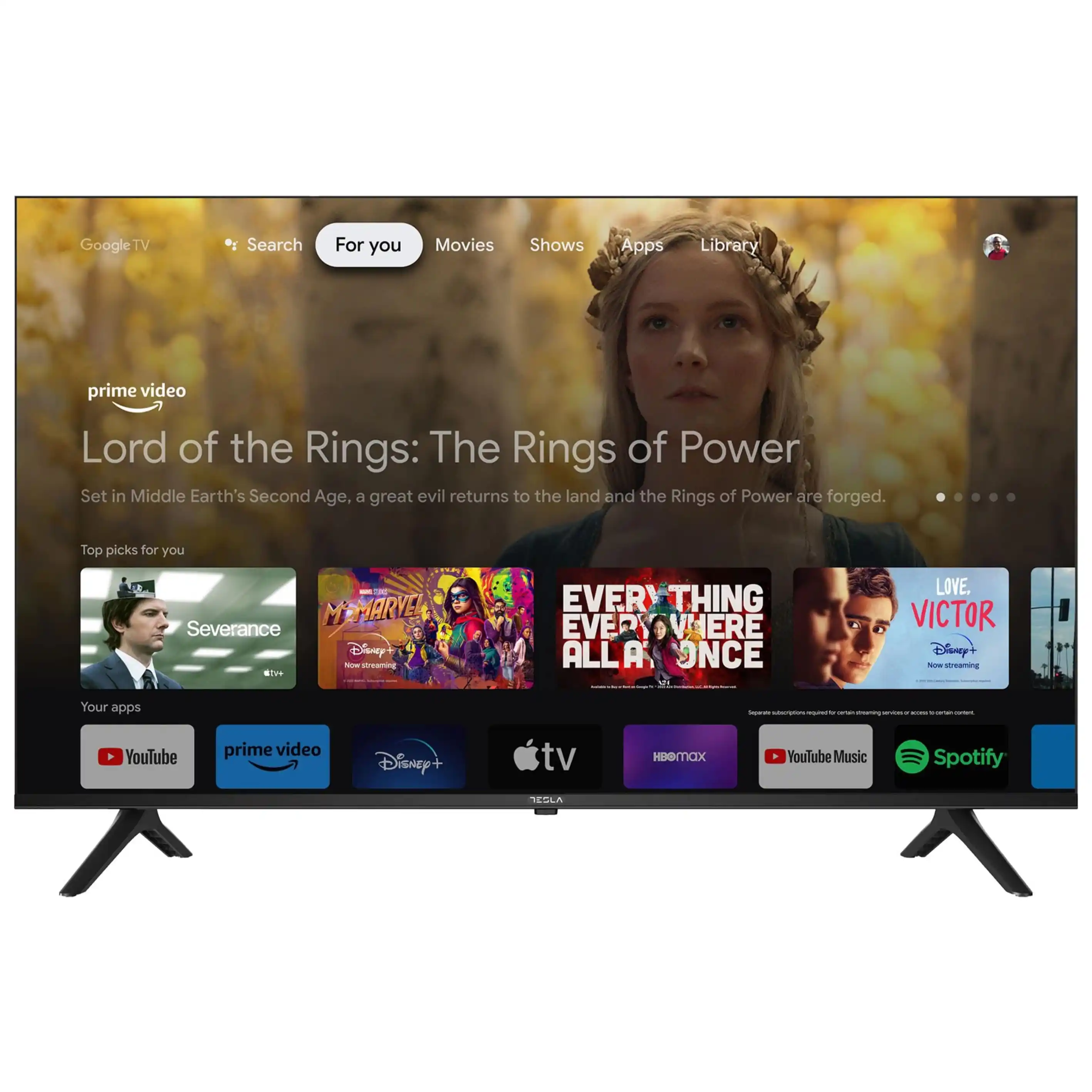 SMART LED TV 55 Tesla 55S635BUS 3840x2160/UHD/4K/DVB-T2/S2/C/Google tv