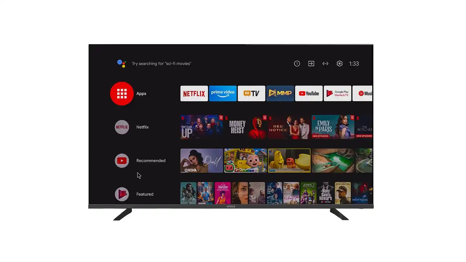 SMART LED TV 65 Vivax 65UHD10K 3840x2160/4K/DVB-T2/S2/C