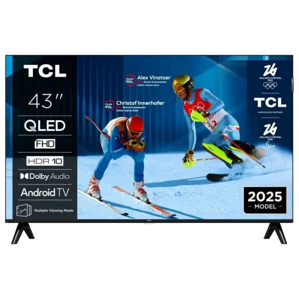 SMART QLED TV 43 TCL 43S5K  1920x1080/Full HD/DVB-T2/C/S2/Android TV