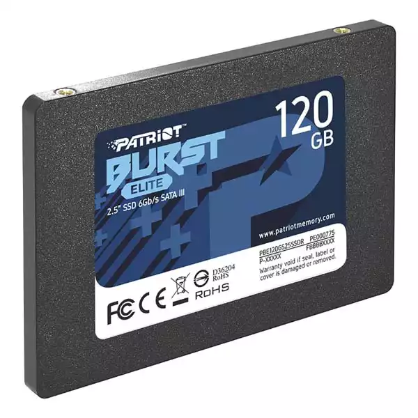 SSD 2.5 SATA3 6Gb/s 120GB Patriot Burst Elite 450MBs/320MBs PBE120G...