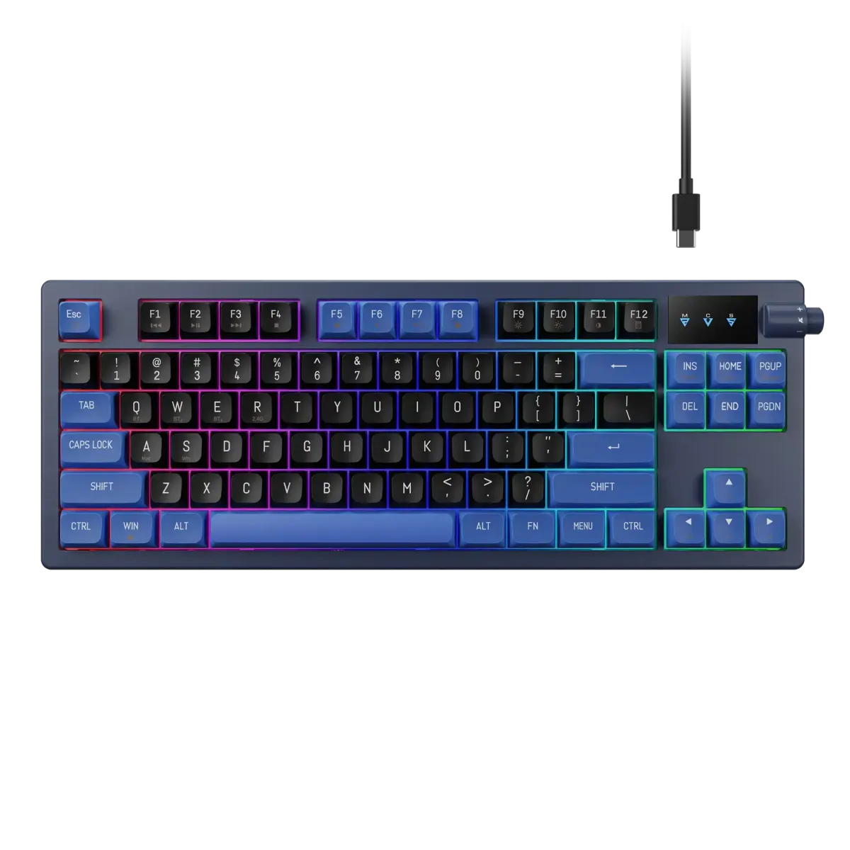 Tastatura Gamdias Hermes E7 mehanička/65%/type-c/ARGB