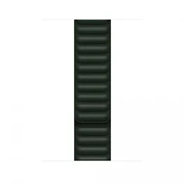 Apple Watch 45mm Band: Sequoia Green Leather Link - M/L