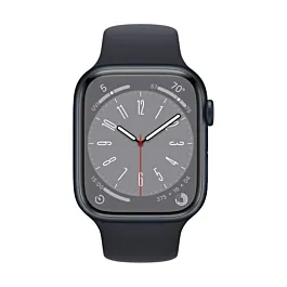 Apple Watch S8 GPS 45mm Midnight Aluminium Case with Midnight Sport Band - Regular
