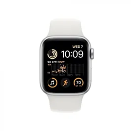 Apple Watch SE2 GPS 40mm Silver Aluminium Case with White Sport Band - Regular