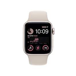 Apple Watch SE2 GPS 40mm Starlight Aluminium Case with Starlight Sport Band - Regular