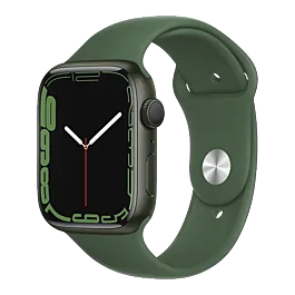Apple Watch Series 7 GPS, 41mm Green Aluminium Case with Clover Sport Band - Regular