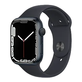 Apple Watch Series 7 GPS, 41mm Midnight Aluminium Case with Midnight Sport Band - Regular